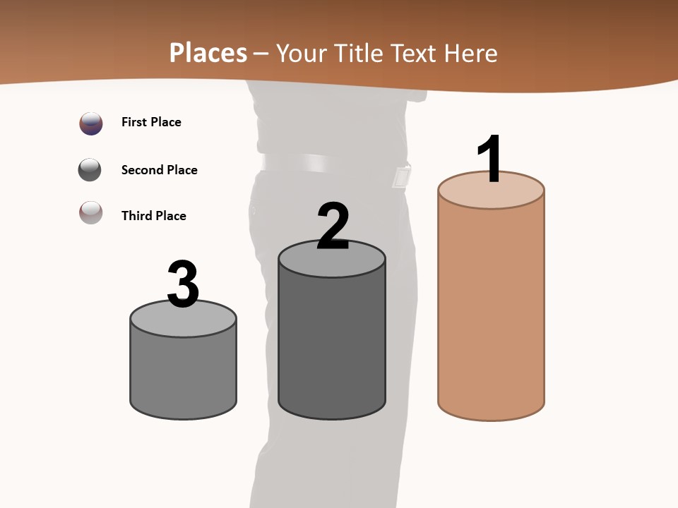 A Man Standing With His Arms Crossed In Front Of Him PowerPoint Template