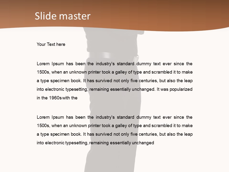 A Man Standing With His Arms Crossed In Front Of Him PowerPoint Template