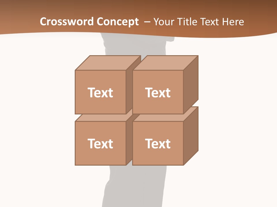 A Man Standing With His Arms Crossed In Front Of Him PowerPoint Template