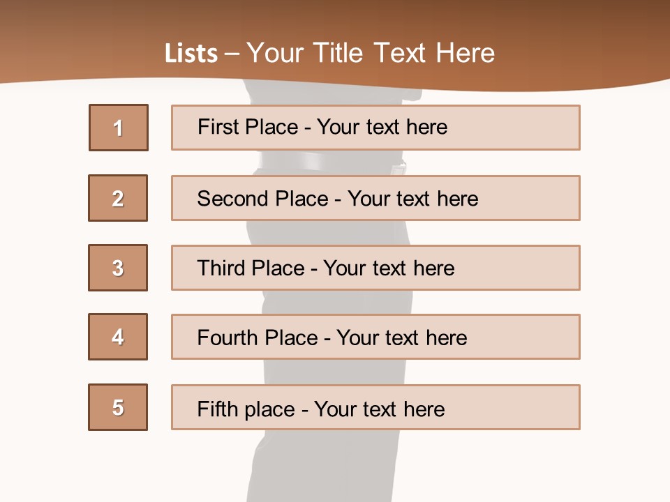 A Man Standing With His Arms Crossed In Front Of Him PowerPoint Template