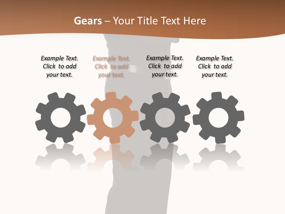 A Man Standing With His Arms Crossed In Front Of Him PowerPoint Template