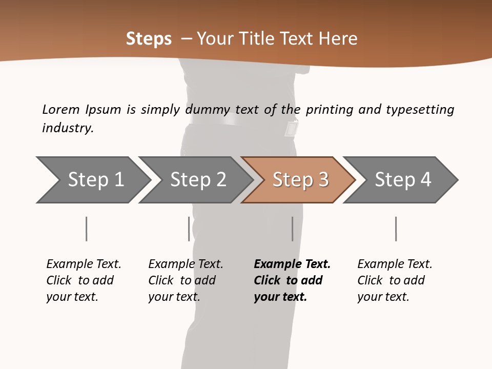 A Man Standing With His Arms Crossed In Front Of Him PowerPoint Template