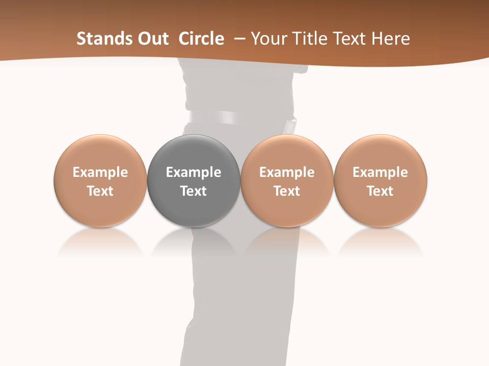 A Man Standing With His Arms Crossed In Front Of Him PowerPoint Template