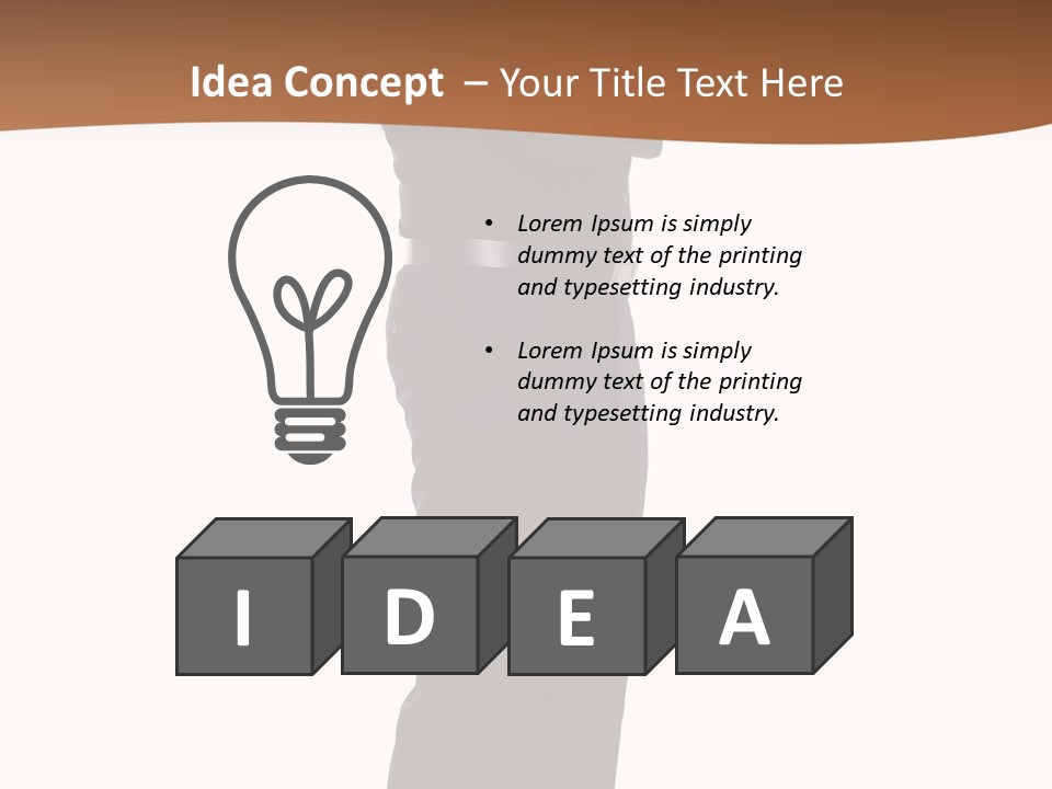 A Man Standing With His Arms Crossed In Front Of Him PowerPoint Template