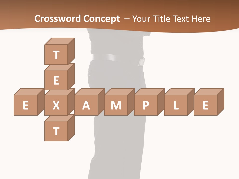 A Man Standing With His Arms Crossed In Front Of Him PowerPoint Template