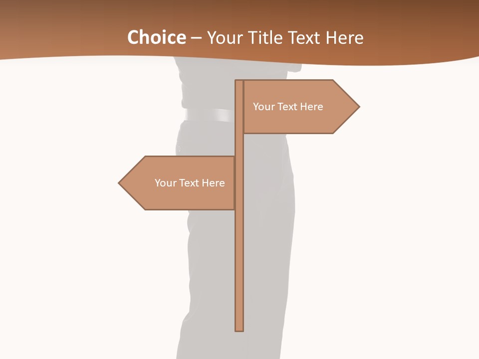 A Man Standing With His Arms Crossed In Front Of Him PowerPoint Template