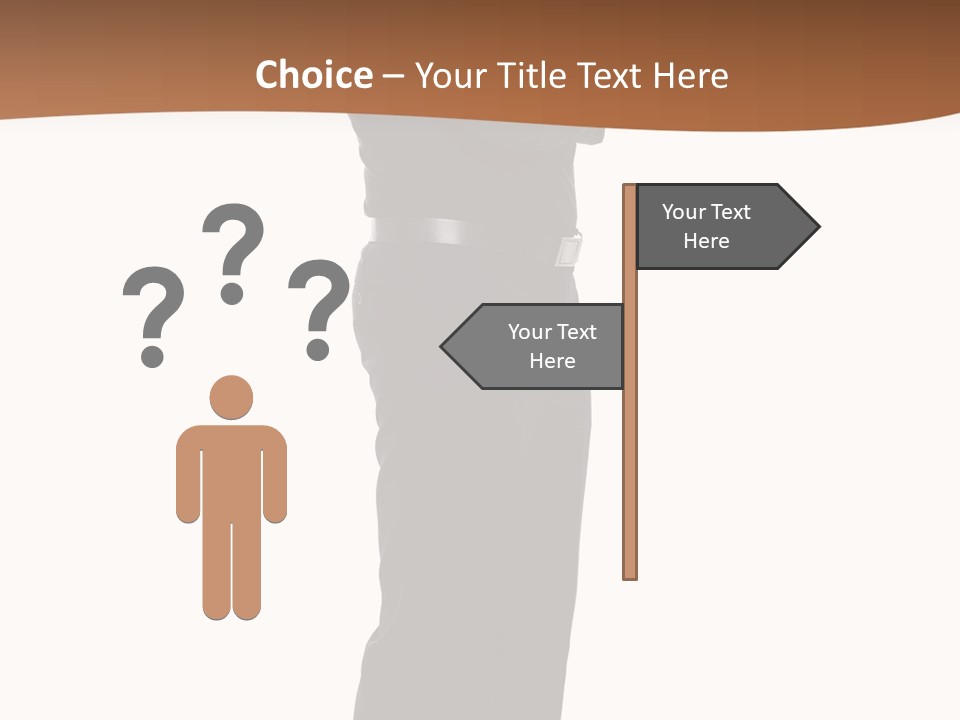 A Man Standing With His Arms Crossed In Front Of Him PowerPoint Template