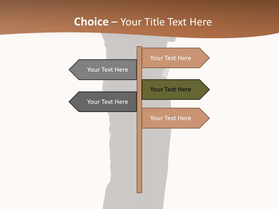 A Man Standing With His Arms Crossed In Front Of Him PowerPoint Template