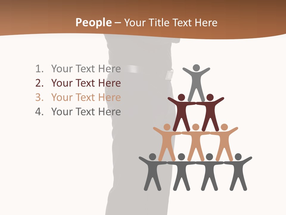 A Man Standing With His Arms Crossed In Front Of Him PowerPoint Template