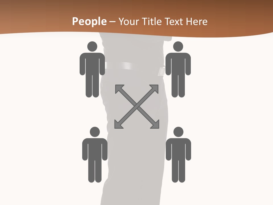 A Man Standing With His Arms Crossed In Front Of Him PowerPoint Template