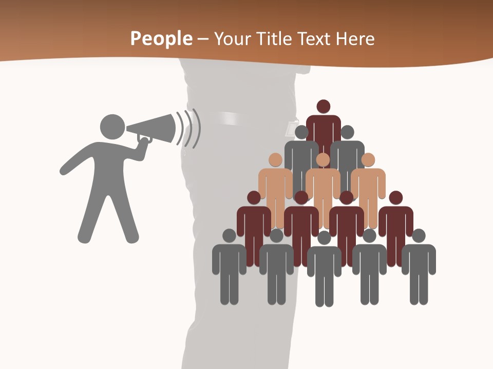 A Man Standing With His Arms Crossed In Front Of Him PowerPoint Template