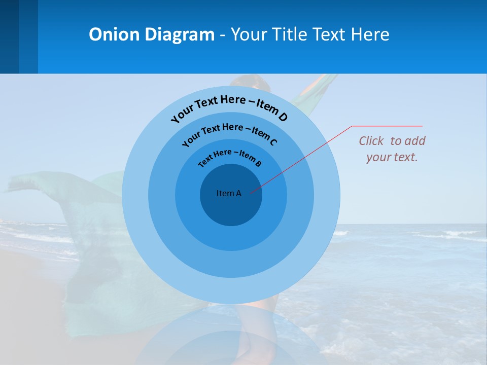 A Pregnant Woman In A Bikini Standing On The Beach PowerPoint Template