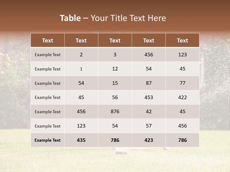 A Group Of Kids Playing In A Sprinkle Of Water PowerPoint Template