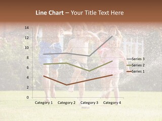 A Group Of Kids Playing In A Sprinkle Of Water PowerPoint Template