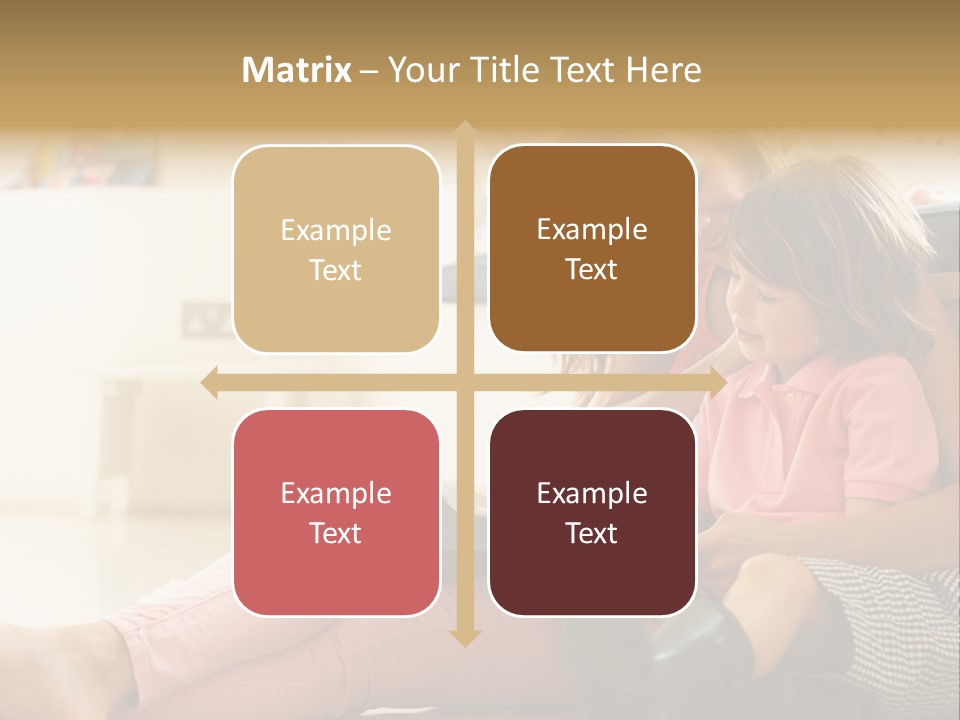 A Woman Reading A Book To A Little Girl PowerPoint Template