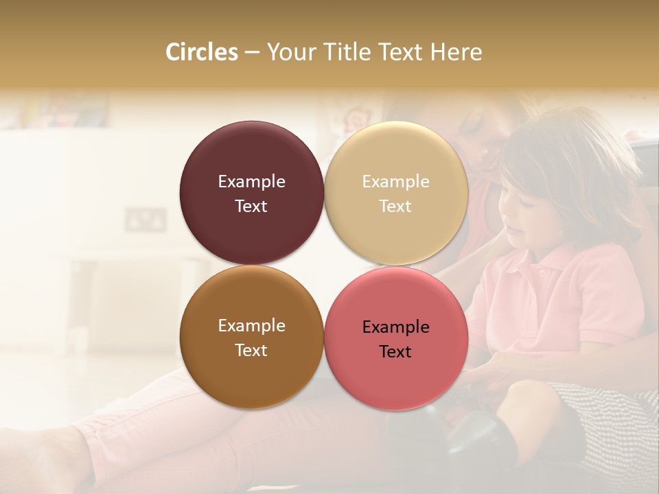 A Woman Reading A Book To A Little Girl PowerPoint Template