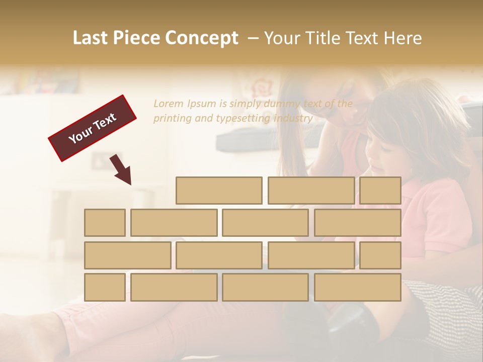 A Woman Reading A Book To A Little Girl PowerPoint Template