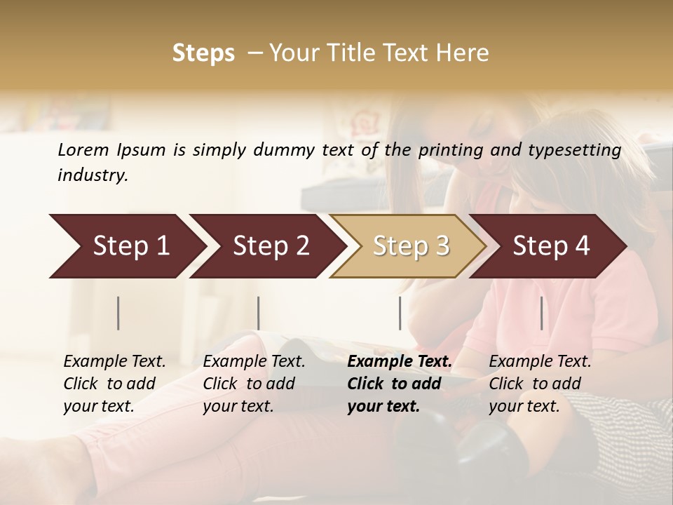 A Woman Reading A Book To A Little Girl PowerPoint Template