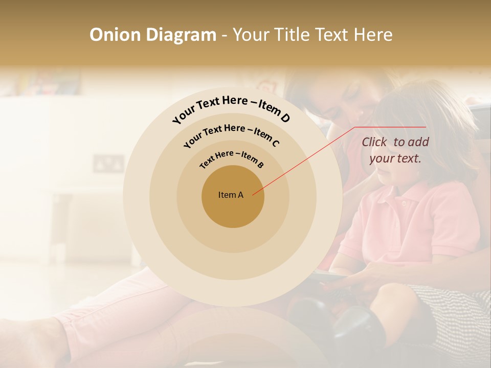 A Woman Reading A Book To A Little Girl PowerPoint Template