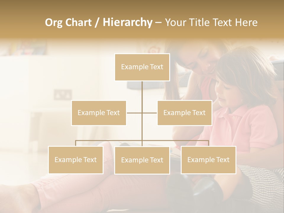 A Woman Reading A Book To A Little Girl PowerPoint Template