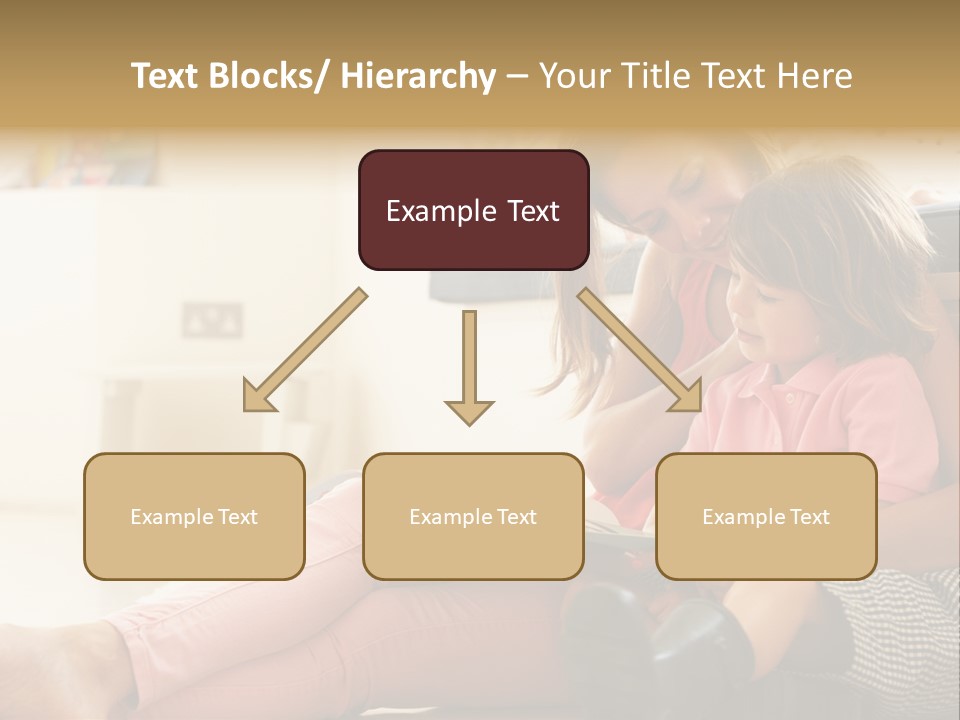A Woman Reading A Book To A Little Girl PowerPoint Template