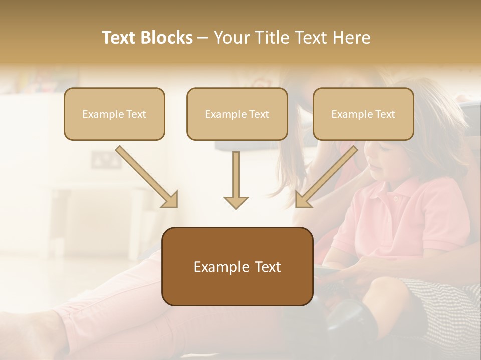 A Woman Reading A Book To A Little Girl PowerPoint Template