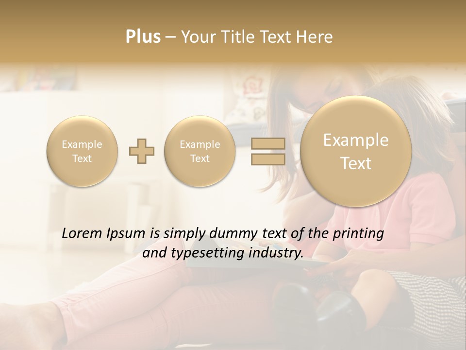 A Woman Reading A Book To A Little Girl PowerPoint Template