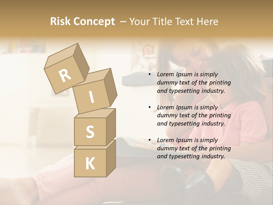 A Woman Reading A Book To A Little Girl PowerPoint Template