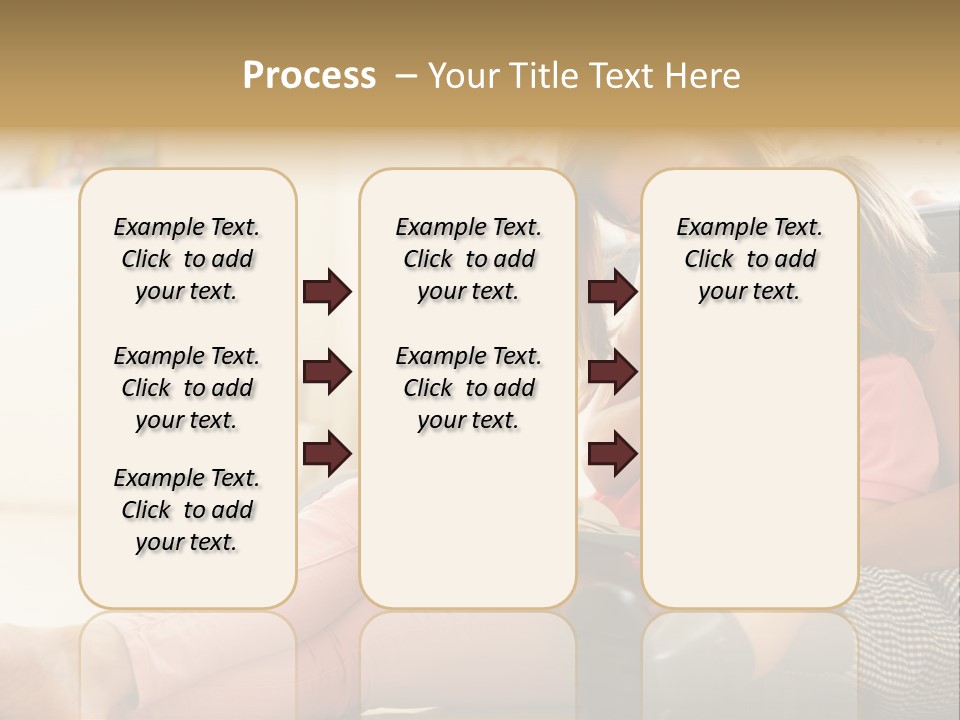 A Woman Reading A Book To A Little Girl PowerPoint Template