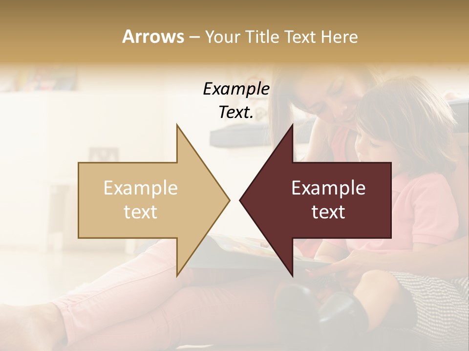 A Woman Reading A Book To A Little Girl PowerPoint Template