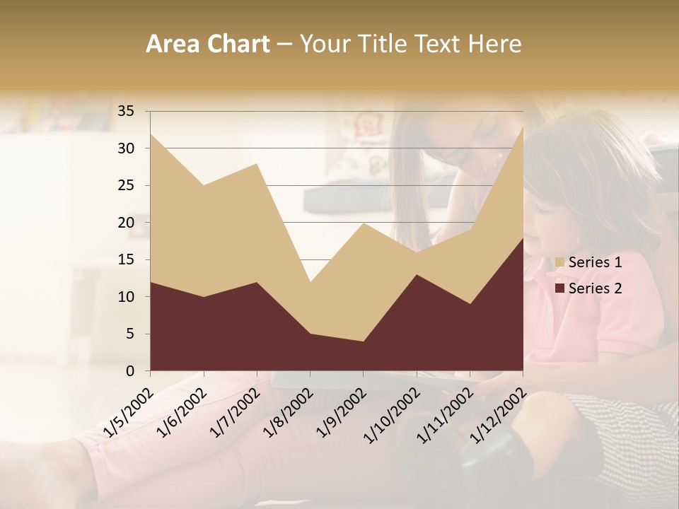 A Woman Reading A Book To A Little Girl PowerPoint Template