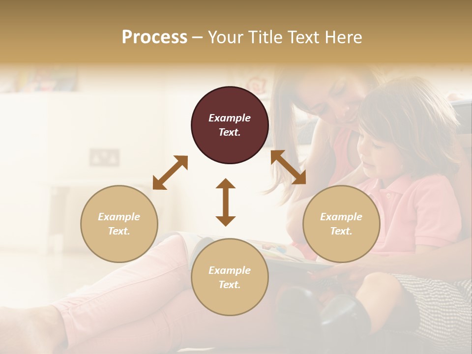 A Woman Reading A Book To A Little Girl PowerPoint Template