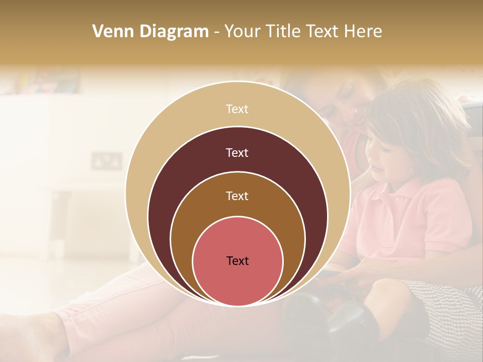 A Woman Reading A Book To A Little Girl PowerPoint Template
