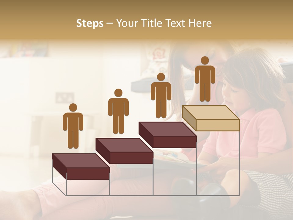 A Woman Reading A Book To A Little Girl PowerPoint Template