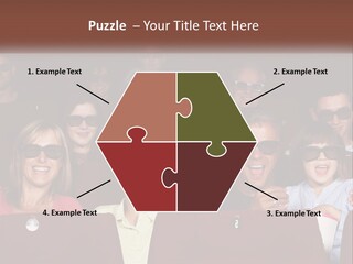 A Group Of People Sitting In A Movie Theater PowerPoint Template
