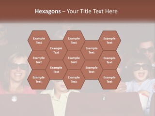 A Group Of People Sitting In A Movie Theater PowerPoint Template