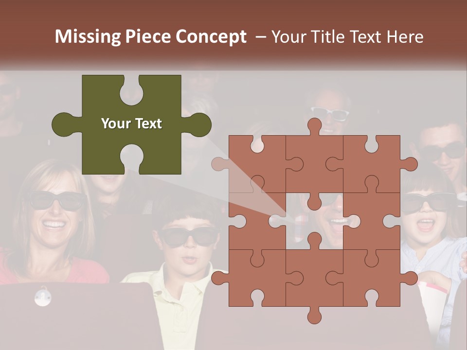 A Group Of People Sitting In A Movie Theater PowerPoint Template