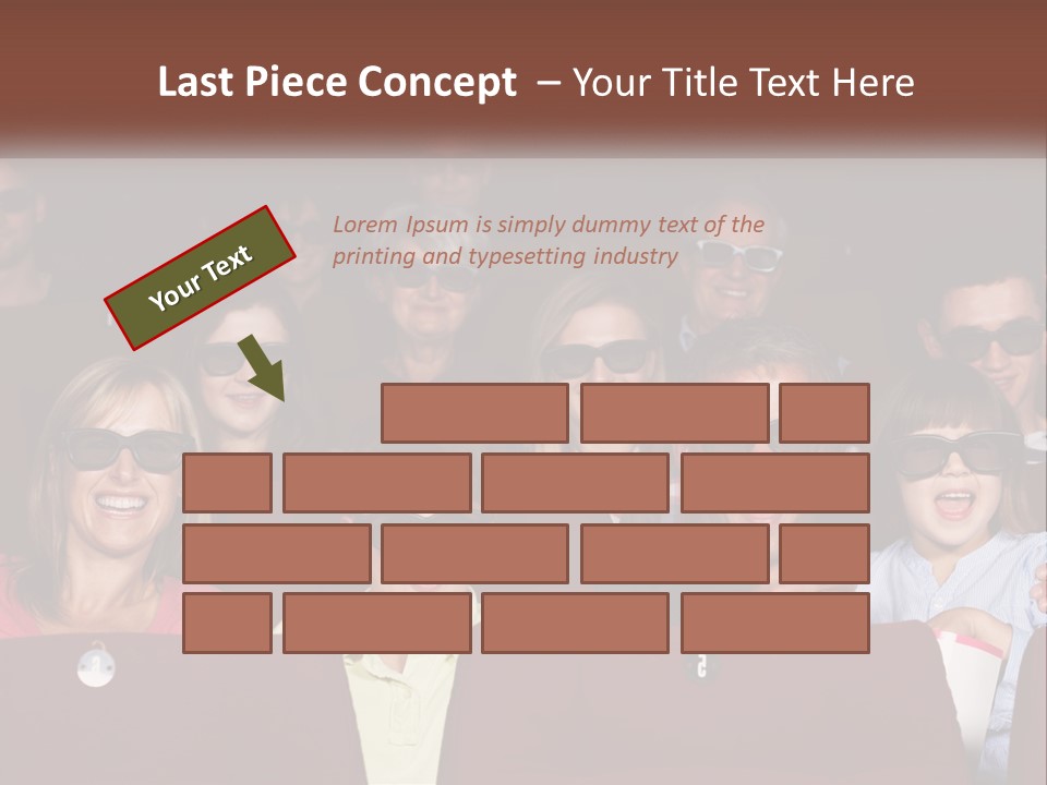 A Group Of People Sitting In A Movie Theater PowerPoint Template