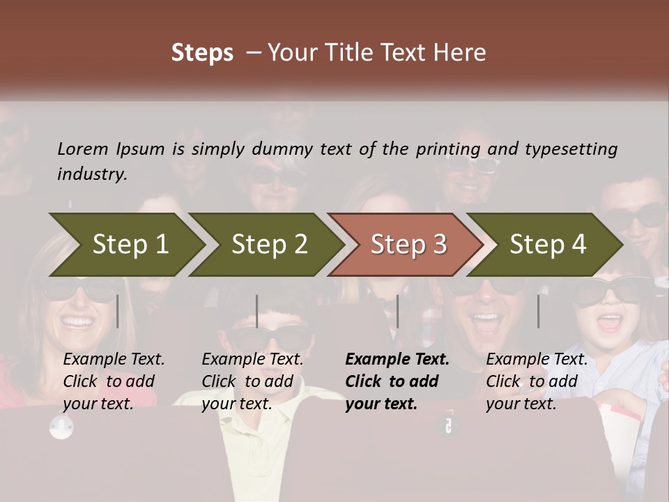 A Group Of People Sitting In A Movie Theater PowerPoint Template