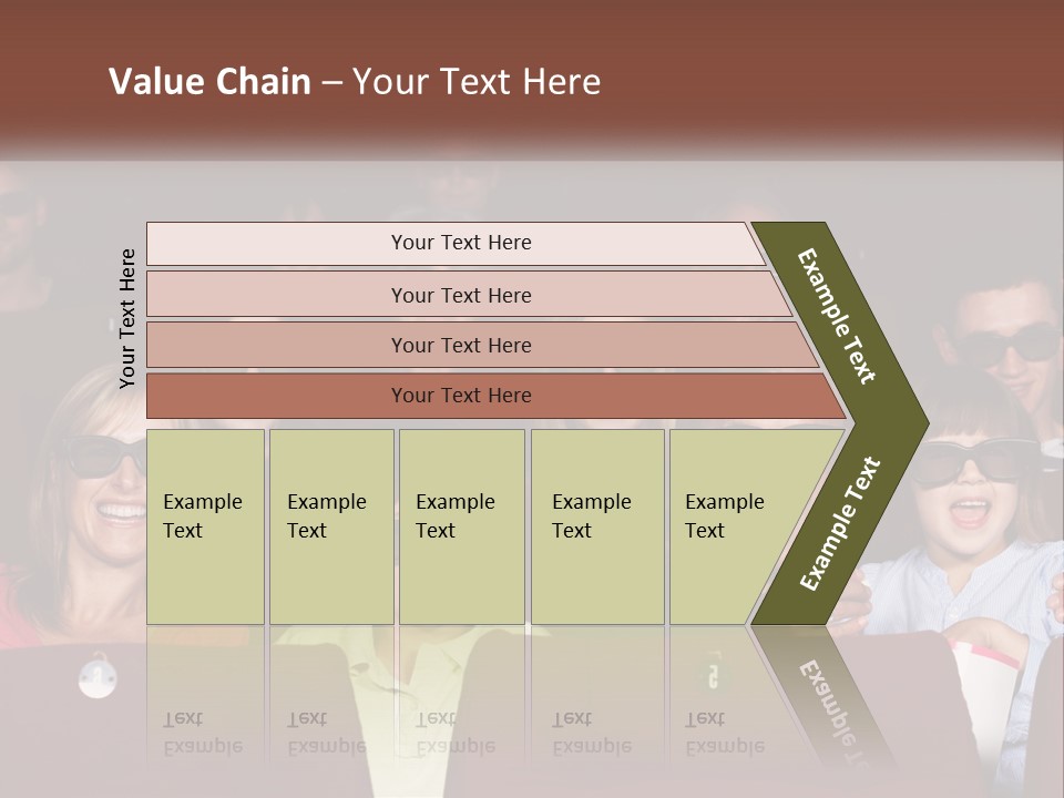 A Group Of People Sitting In A Movie Theater PowerPoint Template