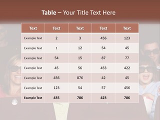 A Group Of People Sitting In A Movie Theater PowerPoint Template