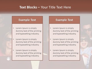 A Group Of People Sitting In A Movie Theater PowerPoint Template