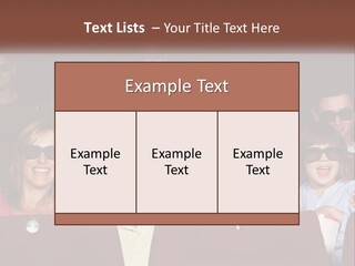 A Group Of People Sitting In A Movie Theater PowerPoint Template