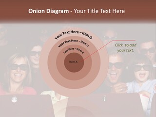 A Group Of People Sitting In A Movie Theater PowerPoint Template