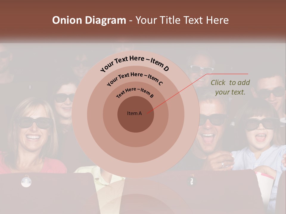 A Group Of People Sitting In A Movie Theater PowerPoint Template