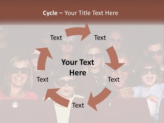 A Group Of People Sitting In A Movie Theater PowerPoint Template