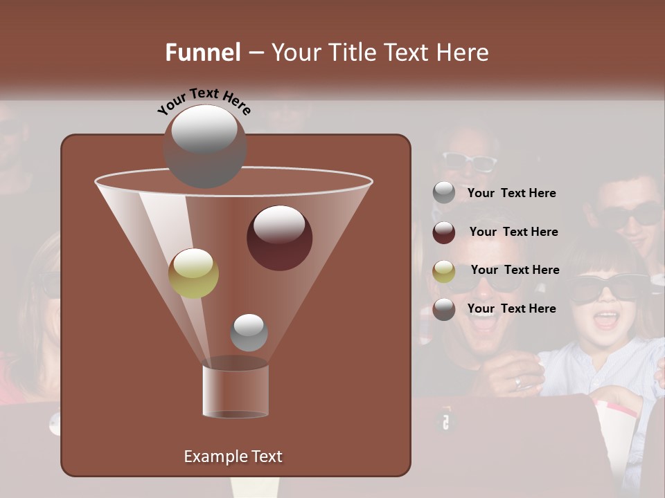 A Group Of People Sitting In A Movie Theater PowerPoint Template