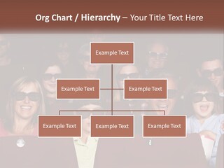 A Group Of People Sitting In A Movie Theater PowerPoint Template