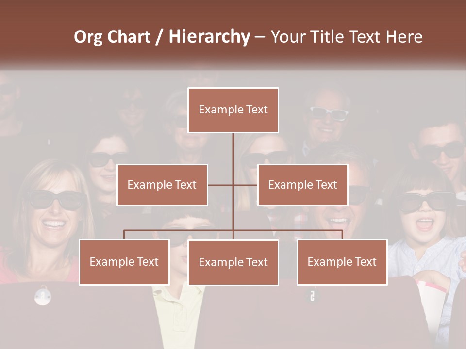 A Group Of People Sitting In A Movie Theater PowerPoint Template