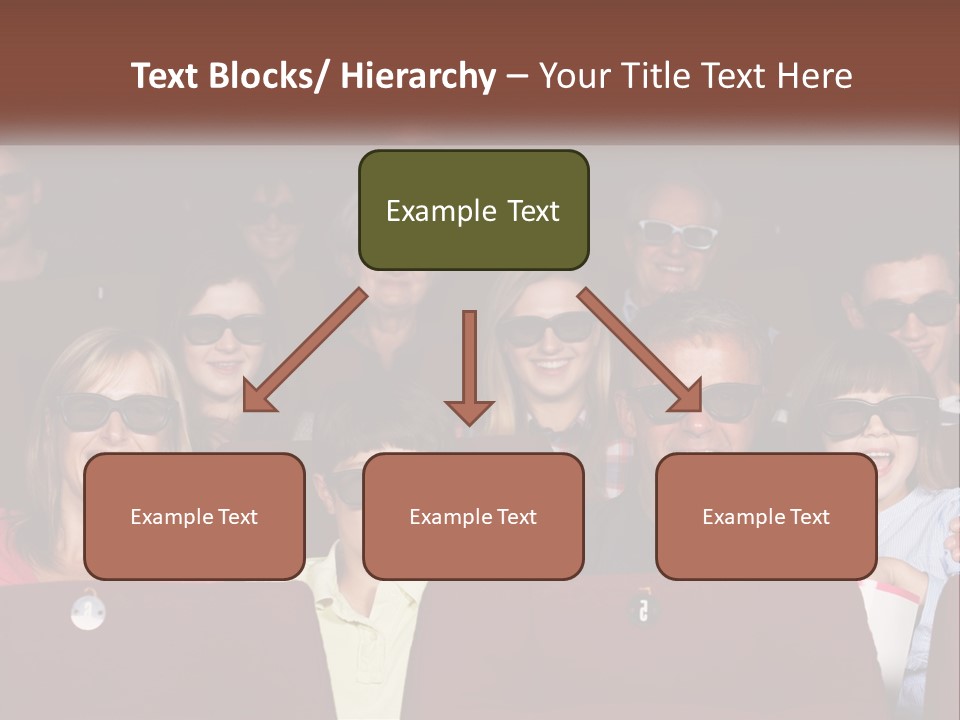 A Group Of People Sitting In A Movie Theater PowerPoint Template